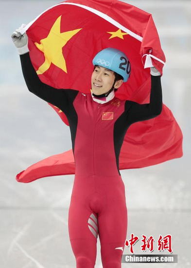 소치동계올림픽 한톈위, 쇼트트랙서 첫 은메달 획득 (8)