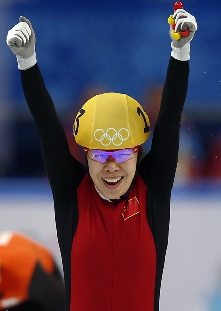 [소치] 저우양, 쇼트트랙 1500m 金…中 금메달 3개 획득 (3)