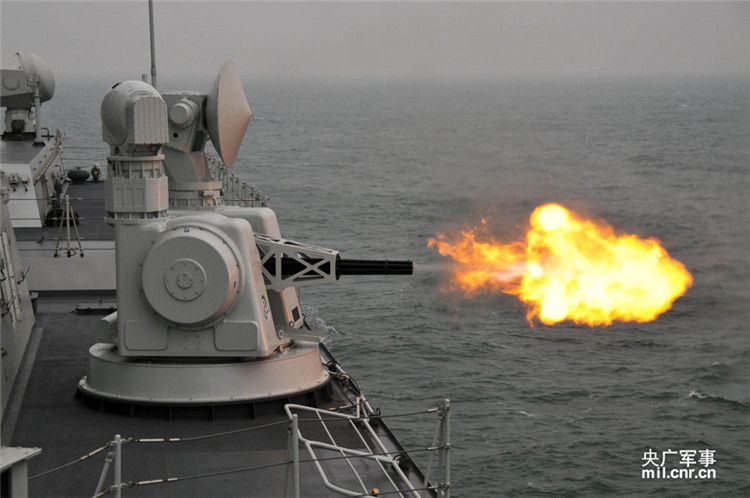 북해함대 호위함 2척, 해상 실탄훈련 실시