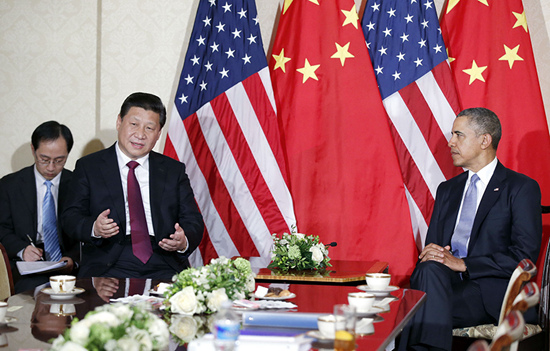 시진핑 주석, 오바마 대통령과 한반도 문제 논의