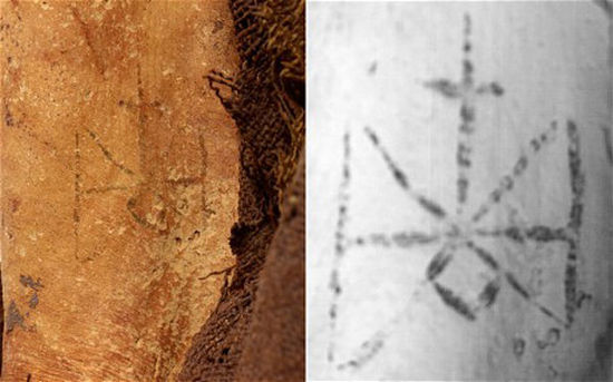 1300년前 이집트 女미라 허벅지에서 문신 발견돼 (3)