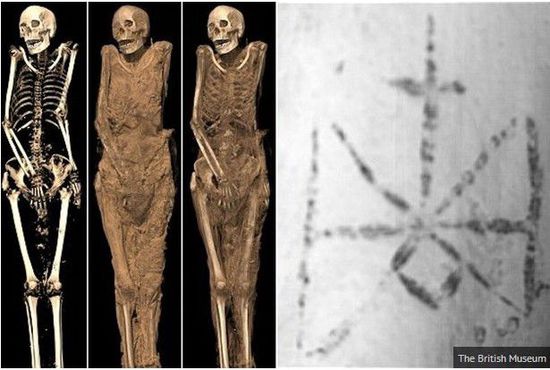 1300년前 이집트 女미라 허벅지에서 문신 발견돼