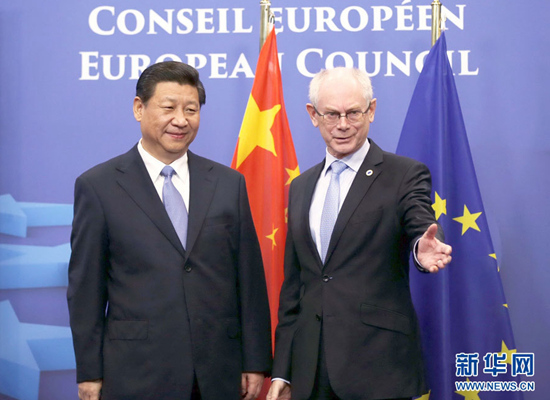 시진핑, EU정상회의 상임의장과 회담…파트너관계 논의 (3)