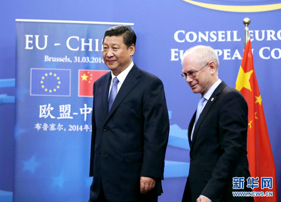시진핑, EU정상회의 상임의장과 회담…파트너관계 논의 (2)