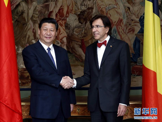 시진핑, 벨기에 총리와 회담…파트너 관계 격상