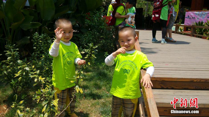 세계 각지 쌍둥이 다 모였다! 윈난서 세계 쌍둥이의 날 경축 (3)