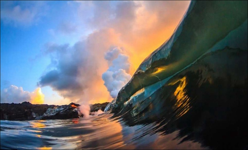 하와이서 마그마 바다 유입 장면 촬영…‘지옥불’ 연상 (8)