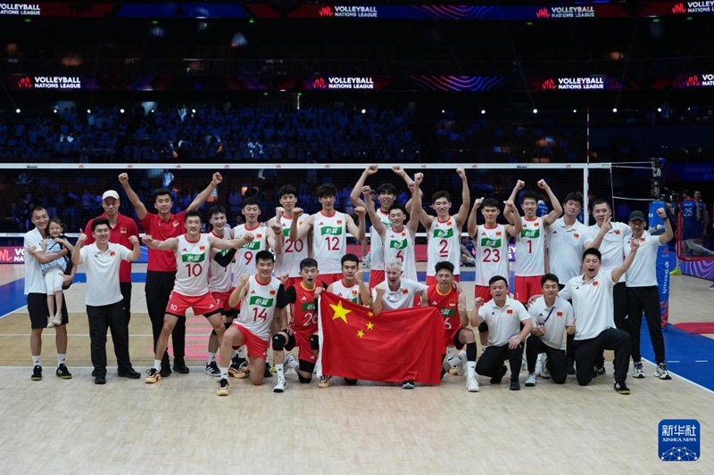 中, 2025 FIVB 남자 발리볼네이션스리그서 세르비아 3-0 완파