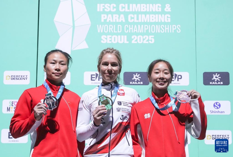 中, IFSC 클라이밍 세계선수권서 스피드 銀-銅메달 획득