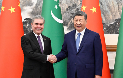 시진핑 주석, 투르크메니스탄 민족 지도자 겸 인민위원회 주석 접견