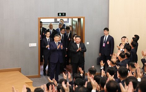 시진핑 주석, 조선노동당 중앙간부학교 방문